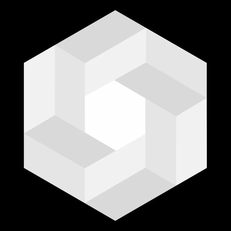 Black and white geometric pattern print