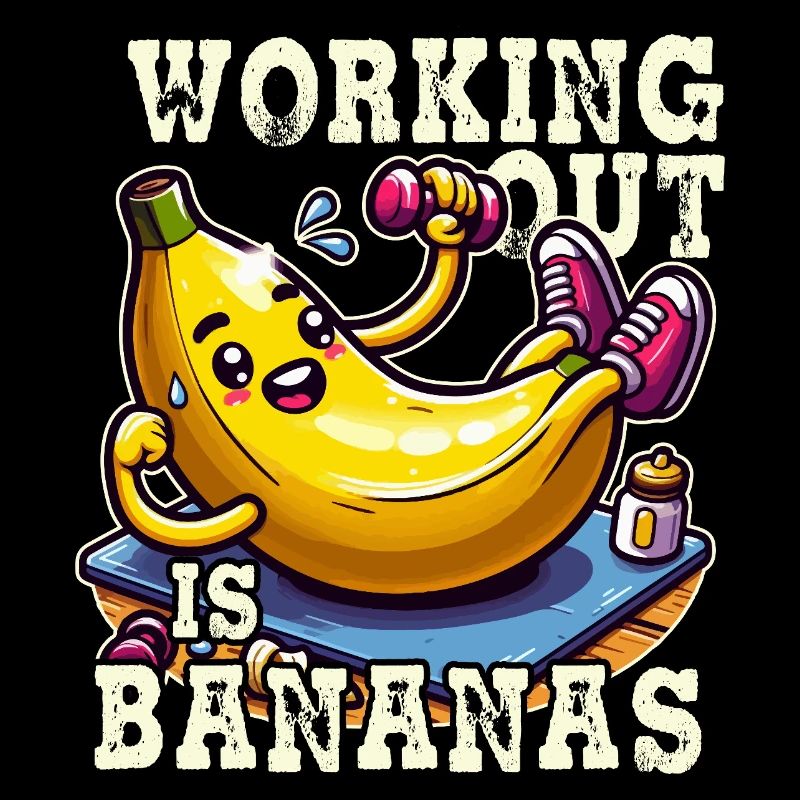 Muskulöse Banane: Bananen Training