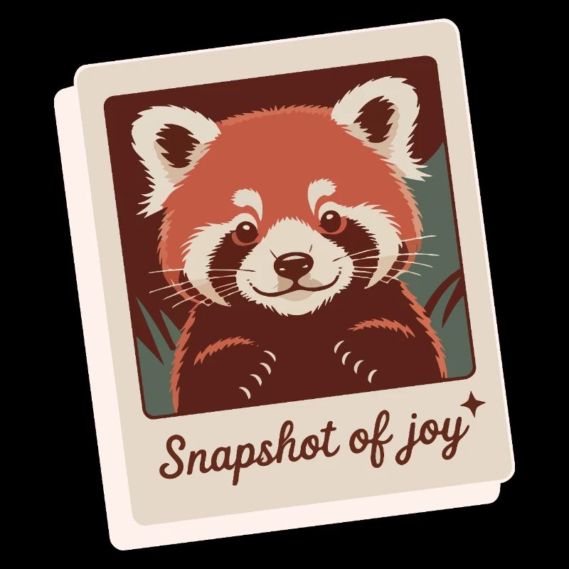 Roter Panda Schnappschuss Freude