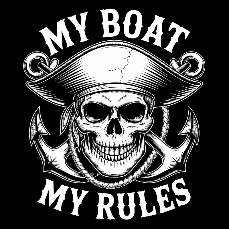 Mon bateau, mes règles – Crâne de pirate