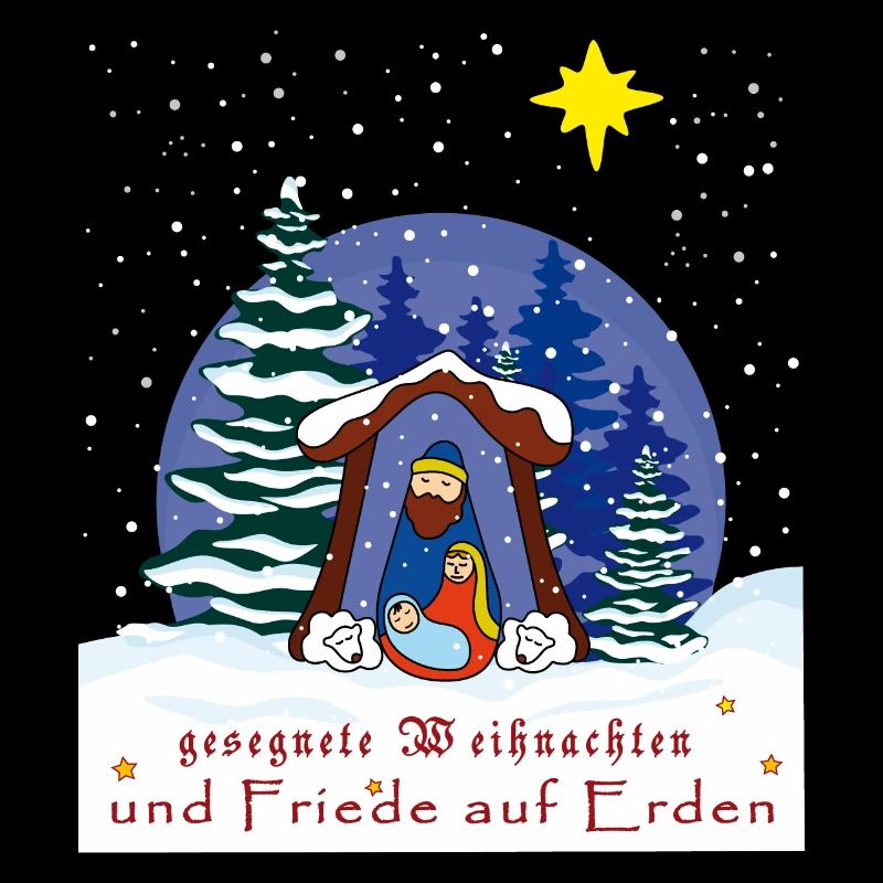 gesegnete Weihnachten, Weihnachtskrippe