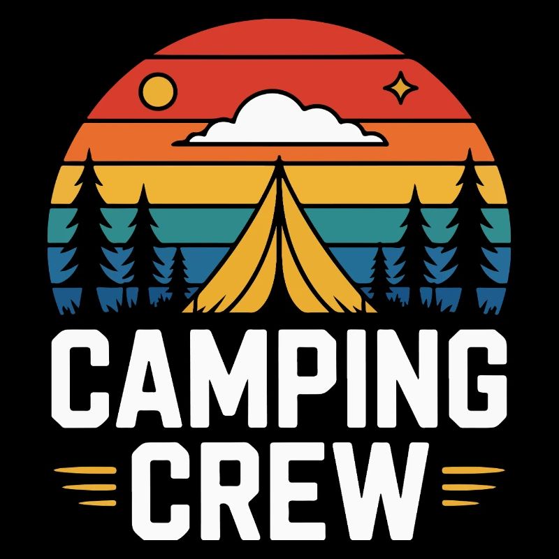 Sunset Camping Tent Camping Crew