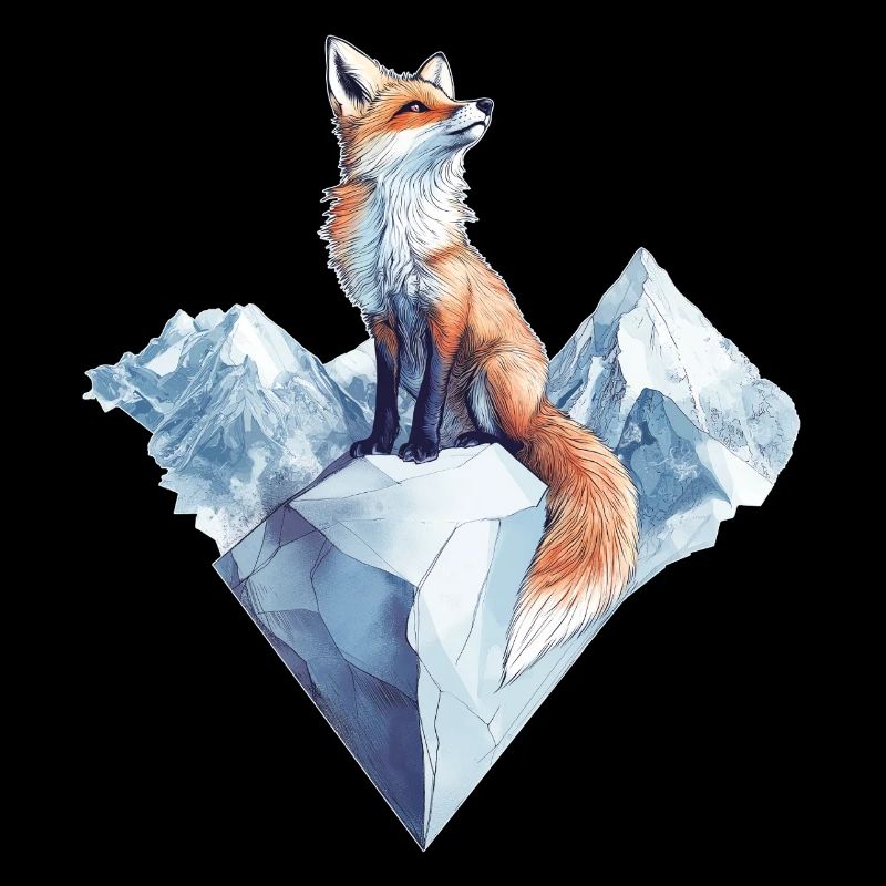 Fox winter motif