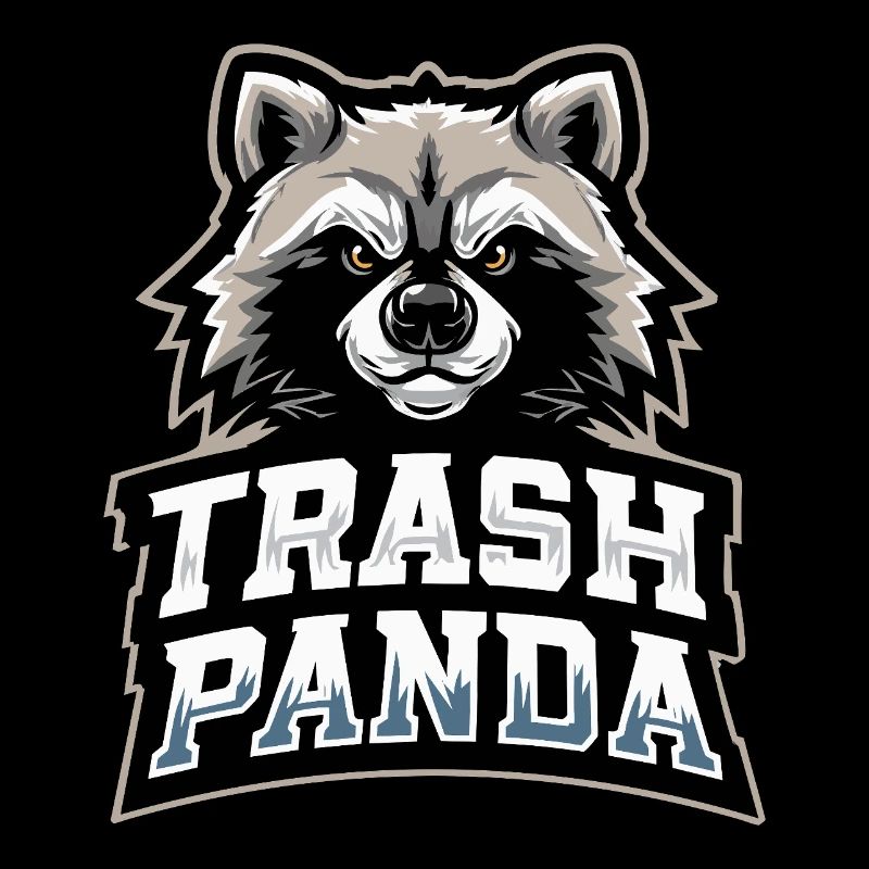 Trash Panda Raccoon Emblem