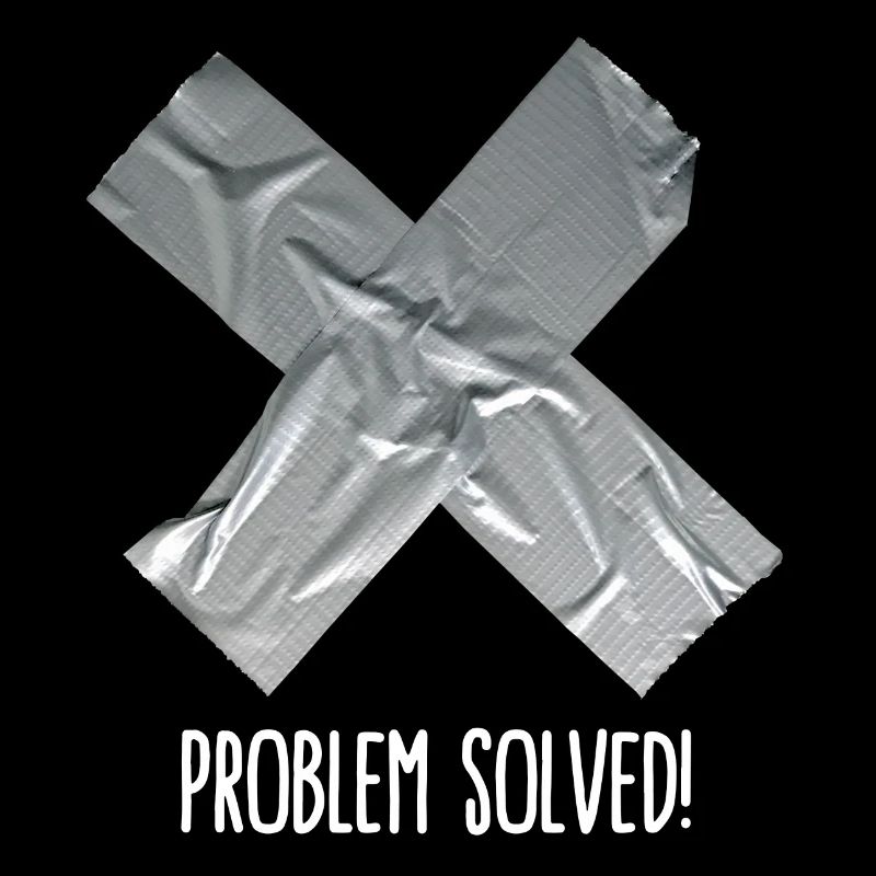 Problem solved (place on black item)