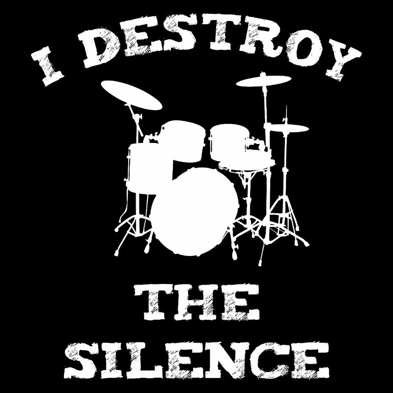 Un batteur rock avec une déclaration