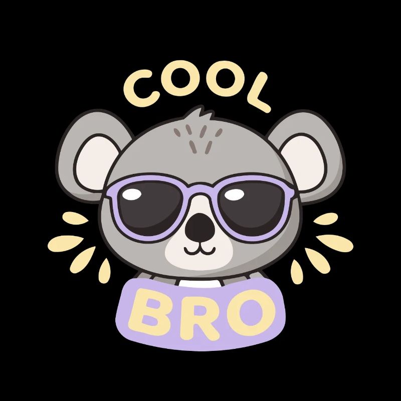 Coole Koala-Lila Gläser