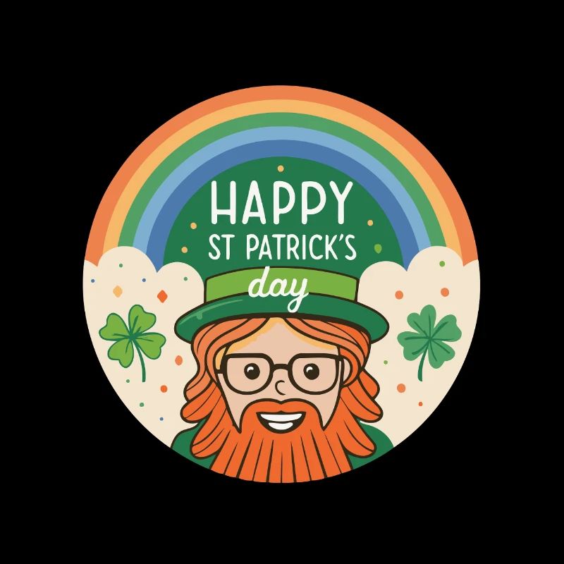 St. Patrick's Rainbow Leprechaun