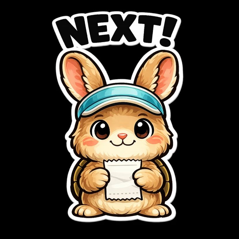 Next Bunny Note Sticker