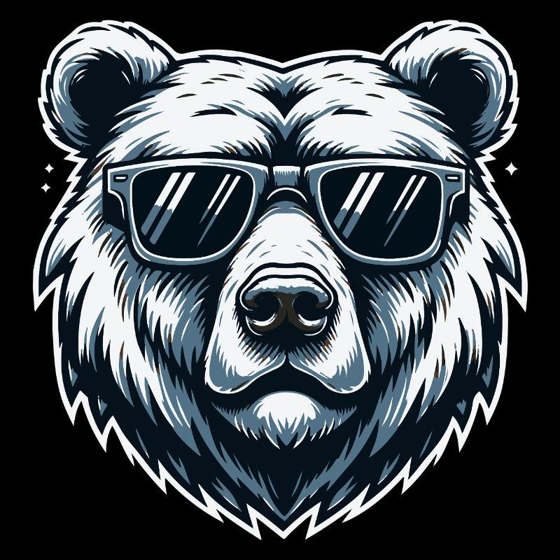 Bear with Sunglasses Urban Vector