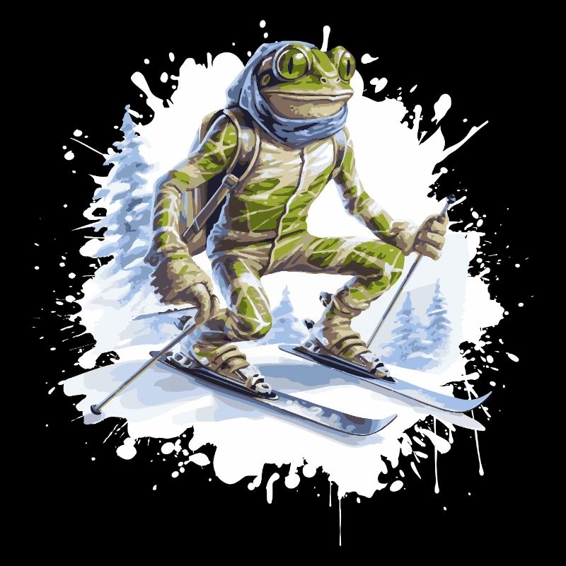 Frog Ski Skiing