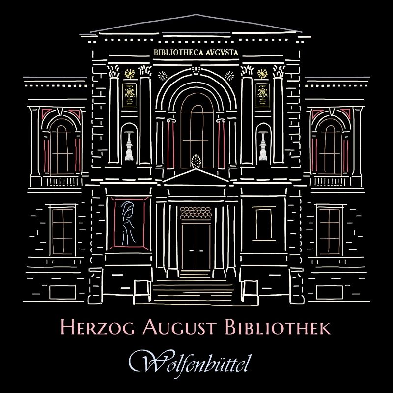 Wolfenbüttel, Bibliothek handgezeichnet
