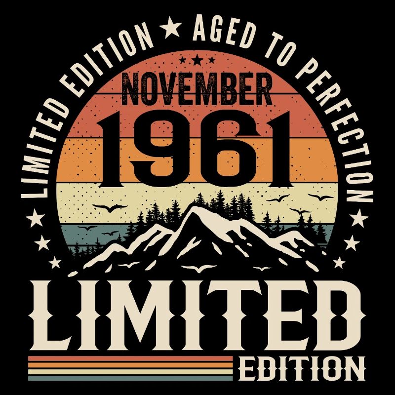 November 1961 Einzigartiger Retro-Geburtstag