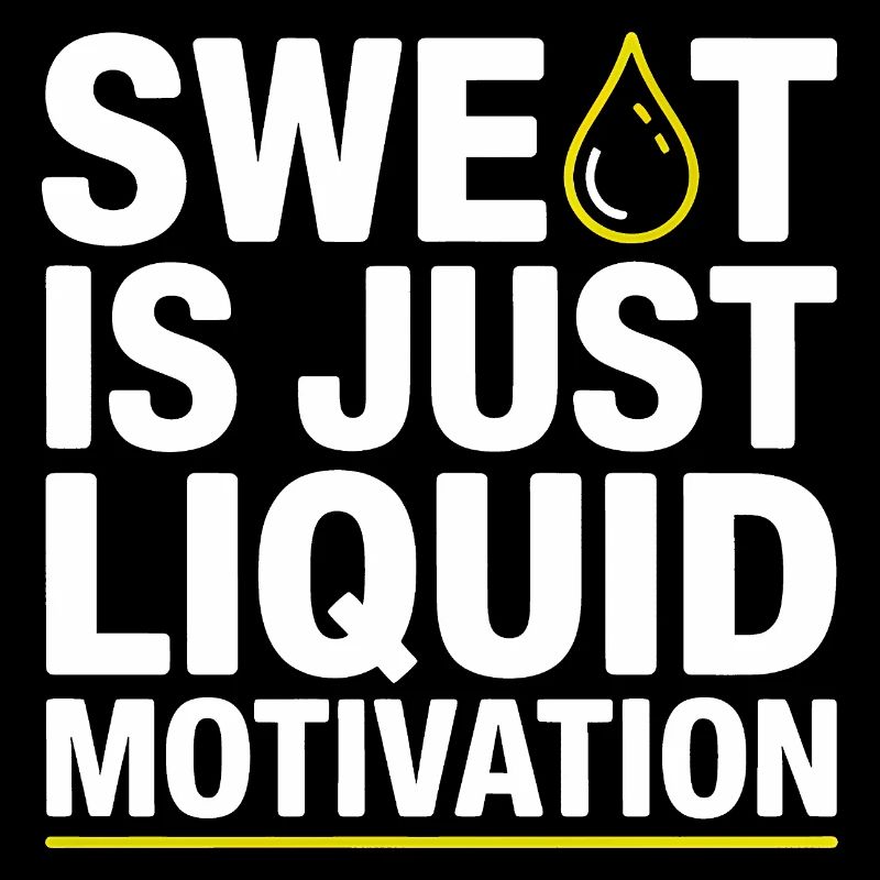 Sweat Is Just Liquid Motivation – Gym Spruch