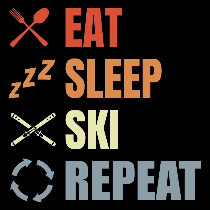Manger Dormir Ski Répéter