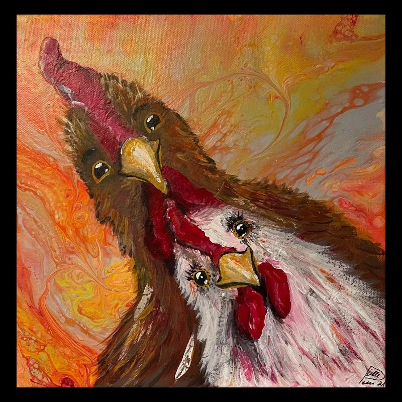 Coq et poulet