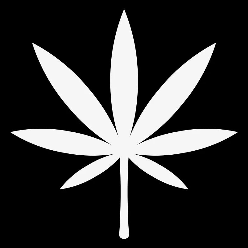 Cannabis / Marihuana / Hanfblatt (White)