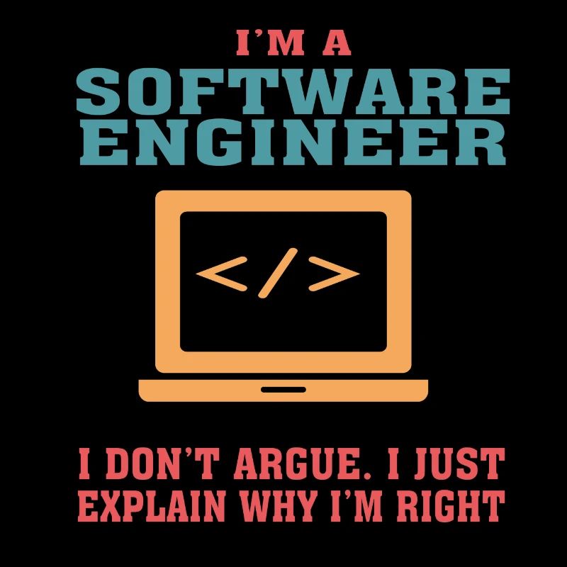 Lustiges Software Engineering Zitat für Software Engi