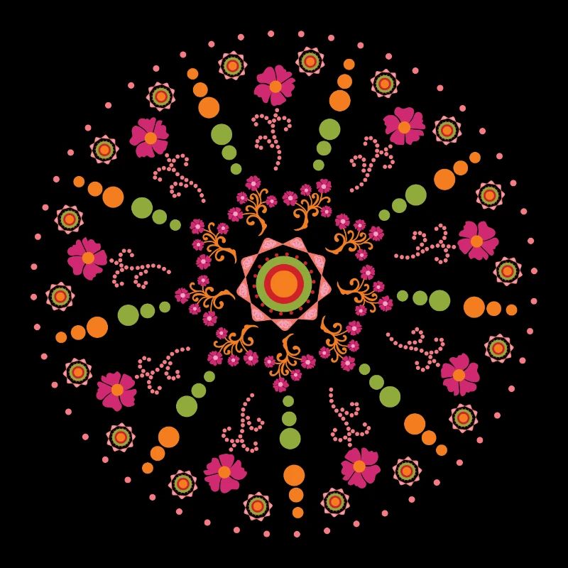 Mandala spring colorful