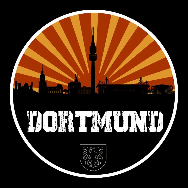 Dortmund Skyline Retro