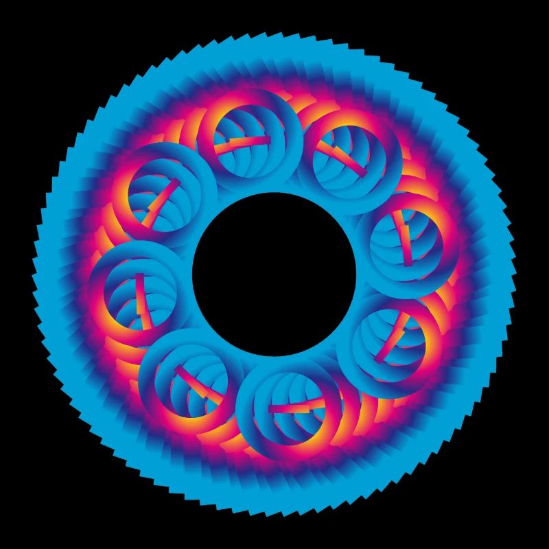 Sprocket circle colorful