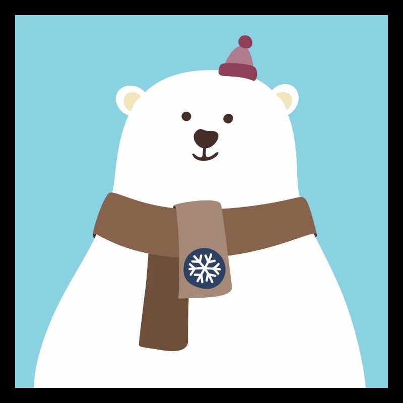 Poster Polar Bear North Pole Bear Snow Winter Cool