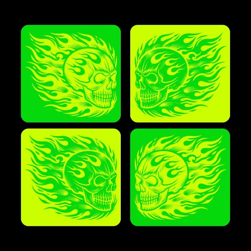 Flaming Skull – Biker & Rocker Style