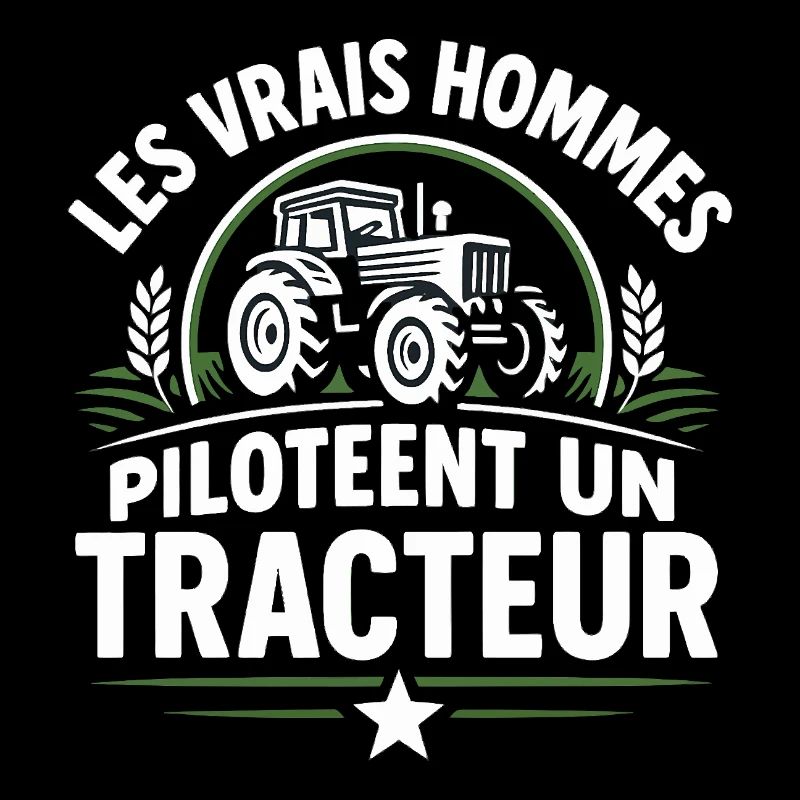 Real men drive a tractor