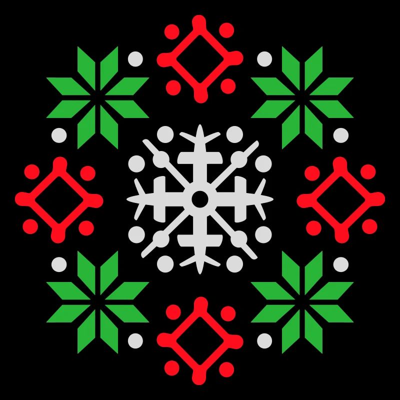 flocons de neige motif Noël pull neige
