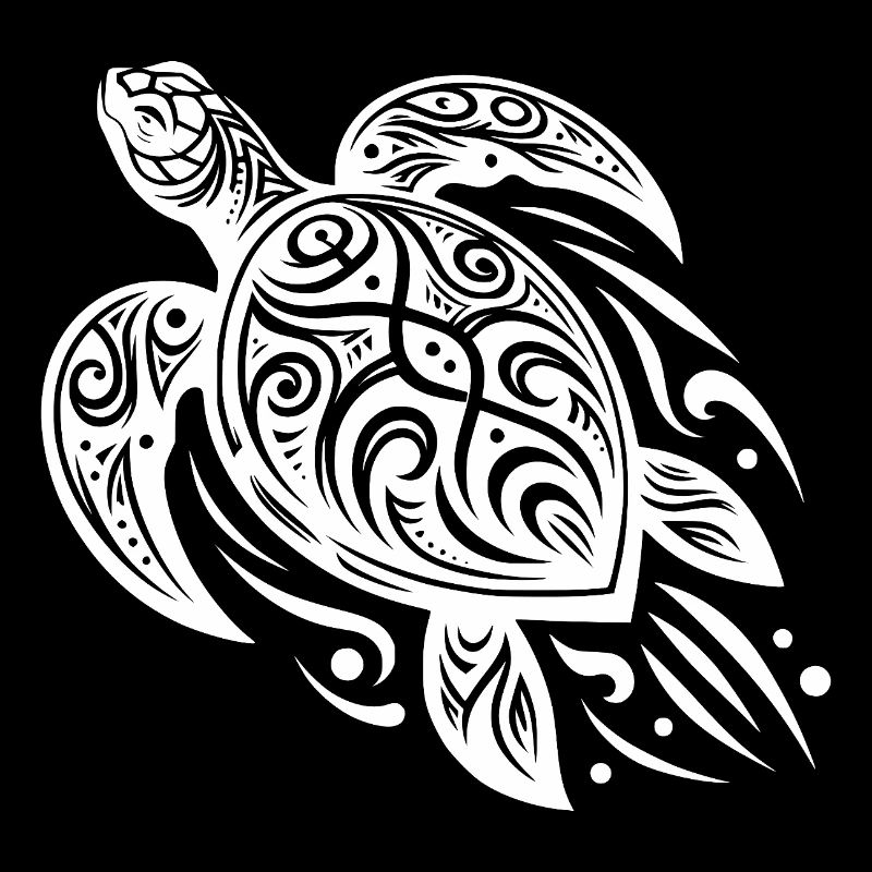 Tradition meets modern turtle tattoo