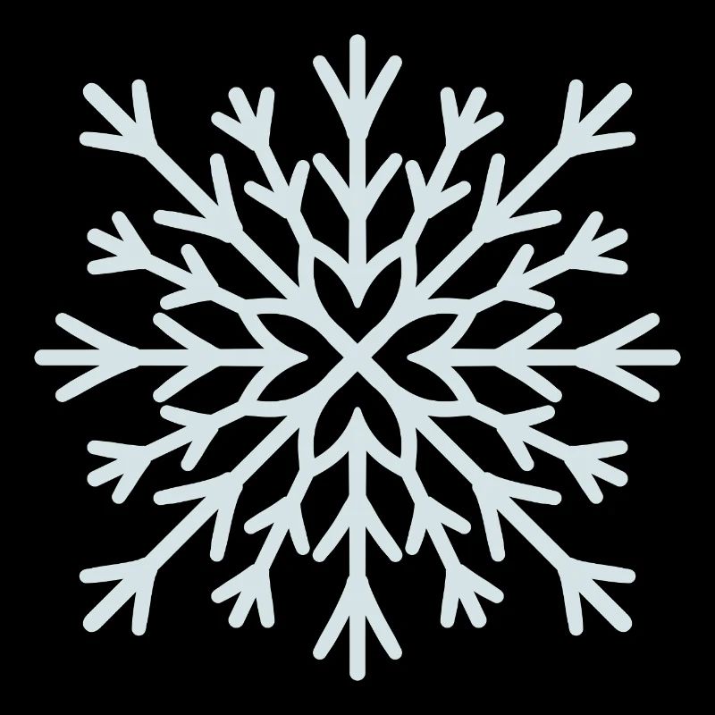 Frostiger Schneeflockenglanz