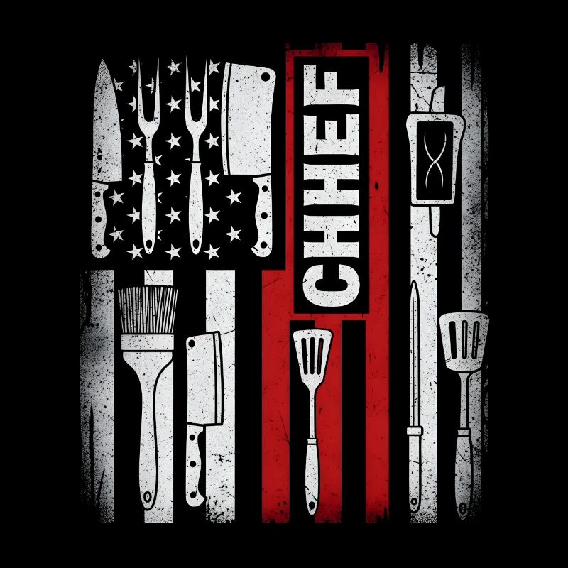 Chef du drapeau américain