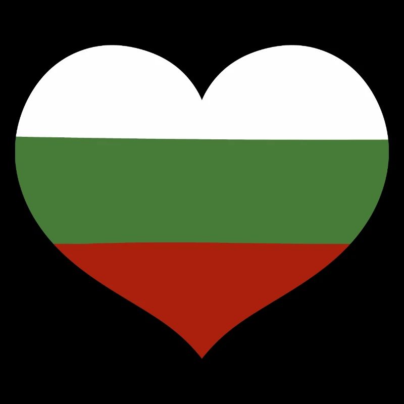 Herz-Emblem der bulgarischen Flagge