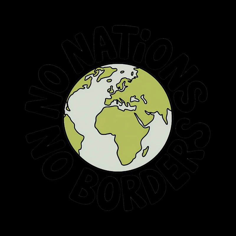 Pas de nations sans frontières - Antifa Tee