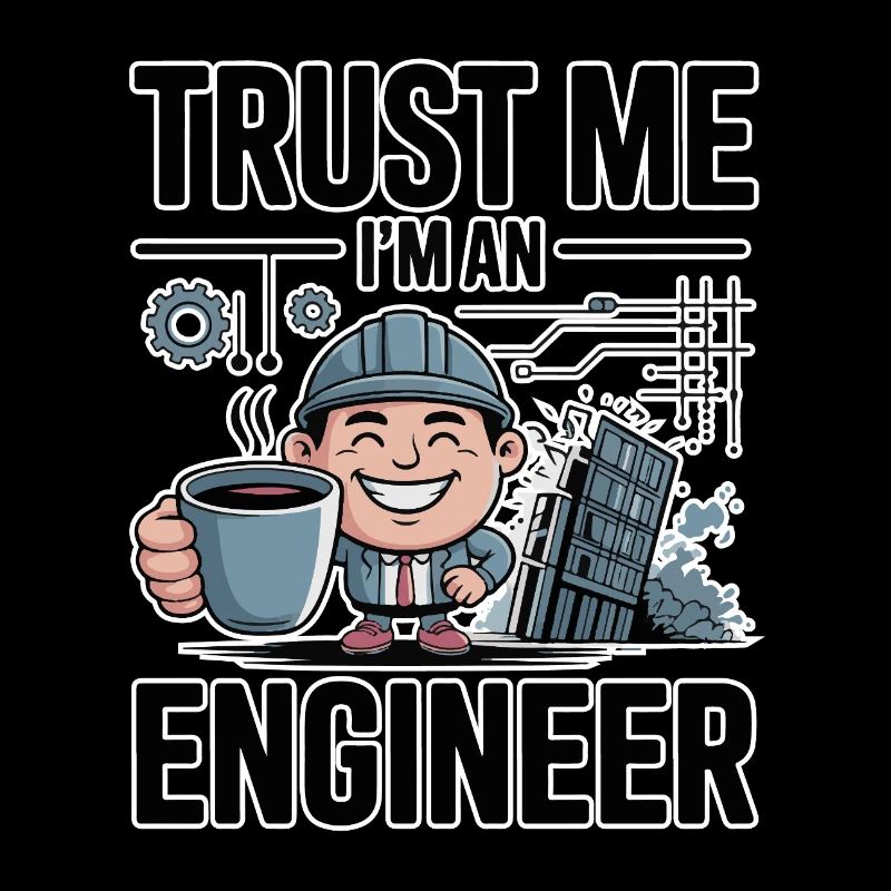 Trust Me I'm an Engineer - for dark background