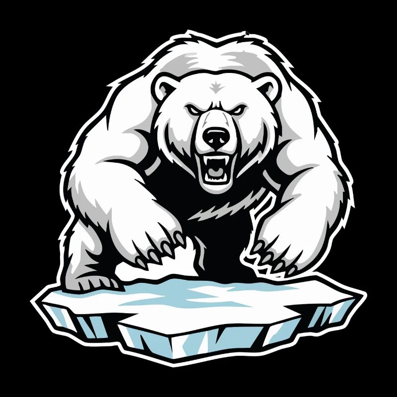 Arktischer Eisbär Maskottchen Maskottchen Bär