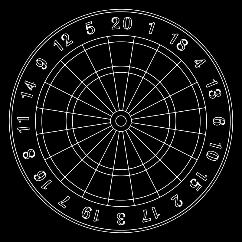 Cible de fléchettes – Dartscheibe