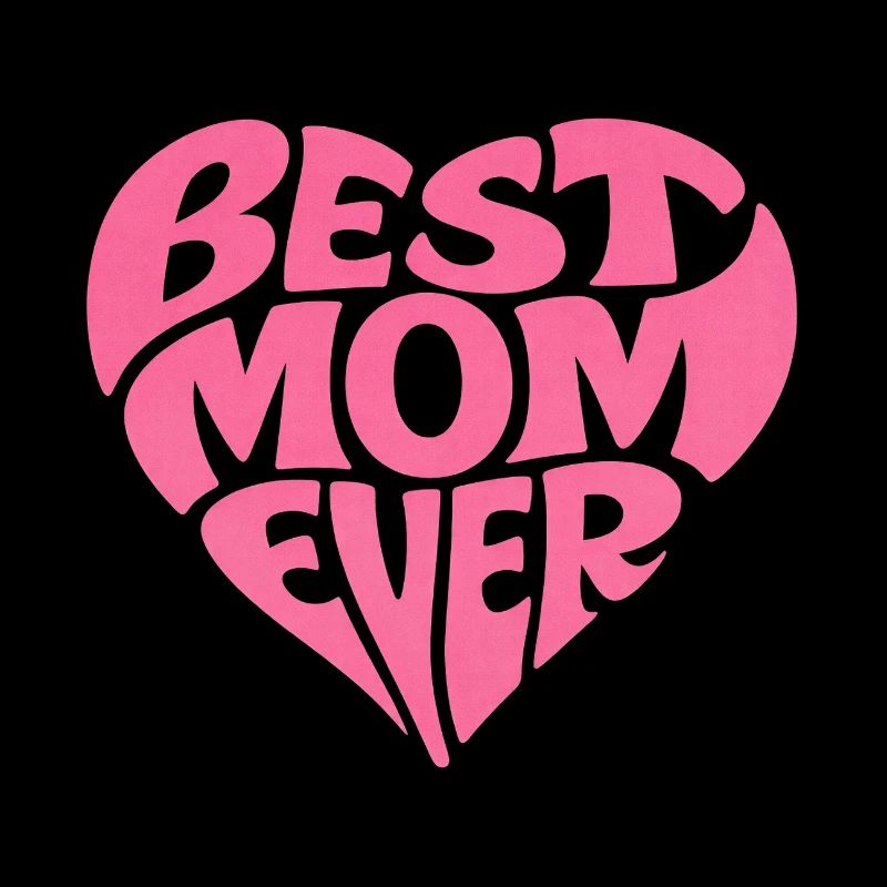 Best Mom Ever Herz Muttertag Geschenk