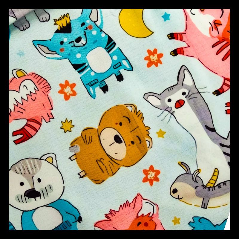 Collage ludique d’animaux de l’espace