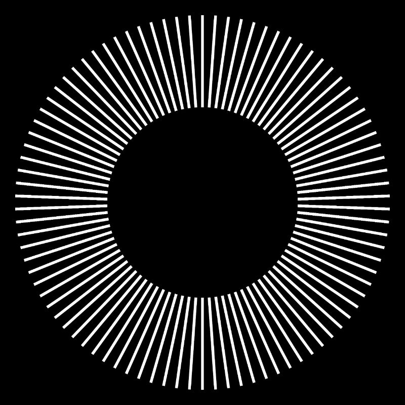 Geometric Sunburst Ring Pattern