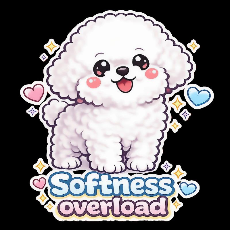 Surcharge de douceur - Design de chien Bichon mignon