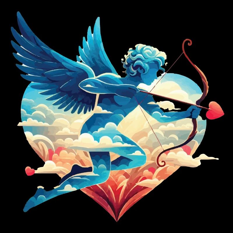 Celestial Cupid with Dreamy Wings