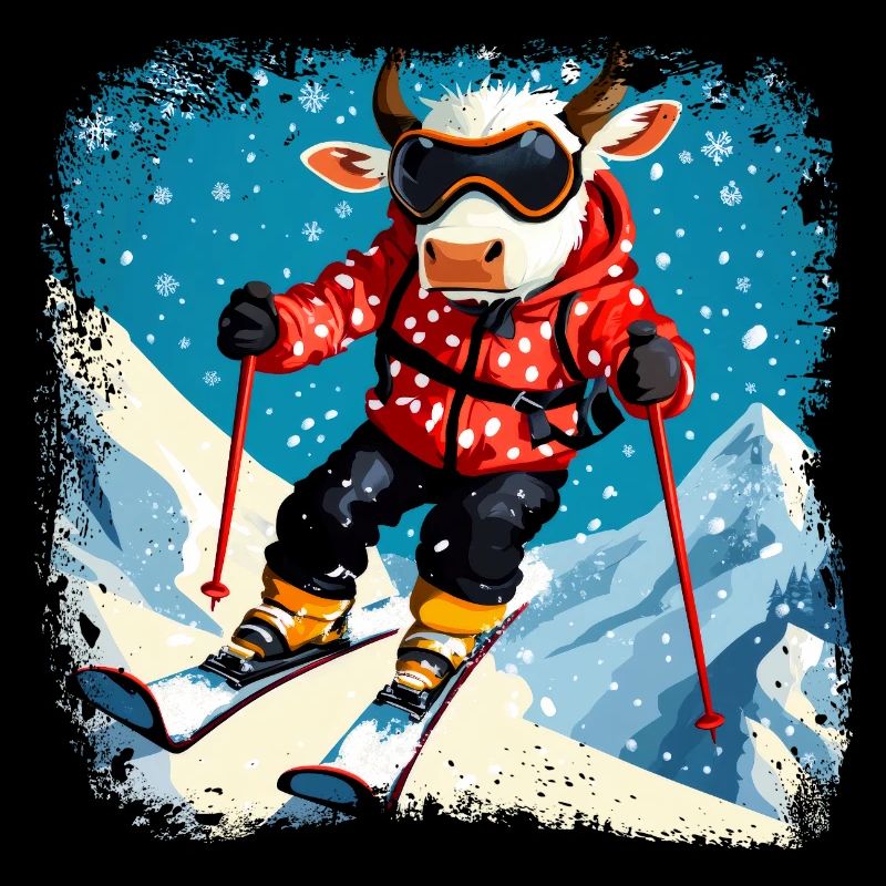 Ski cows