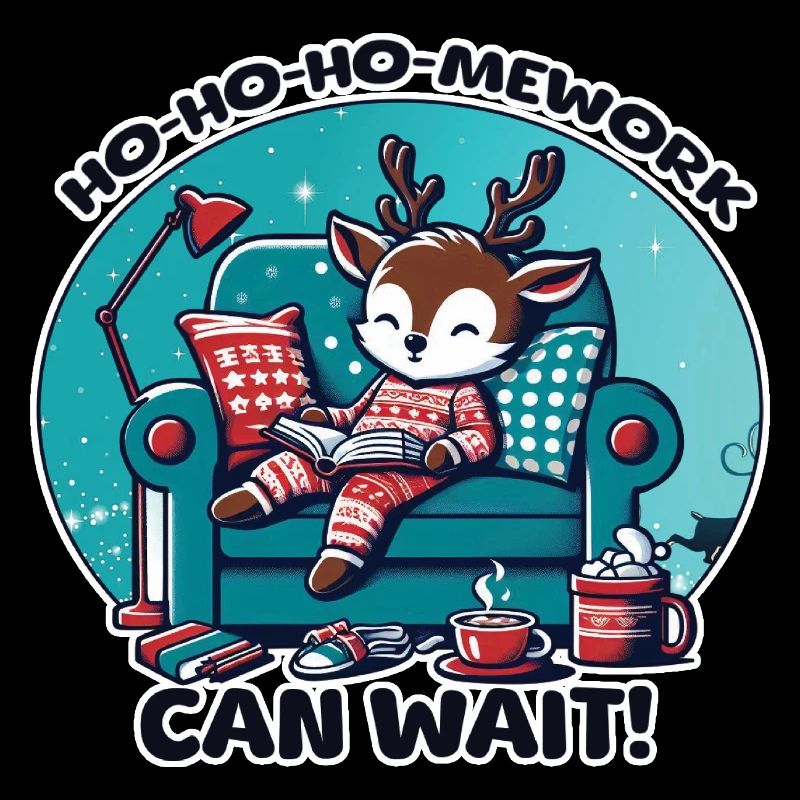 Rentier im Pyjama – HoHoHoMework Christmas Pause
