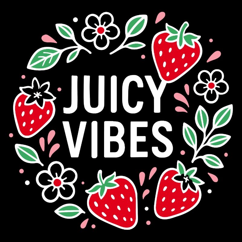 Juicy Vibes - Sommerdesign mit Erdbeeren