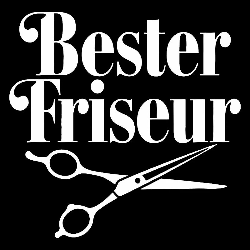 Bester Friseur mit Scheren-Logo