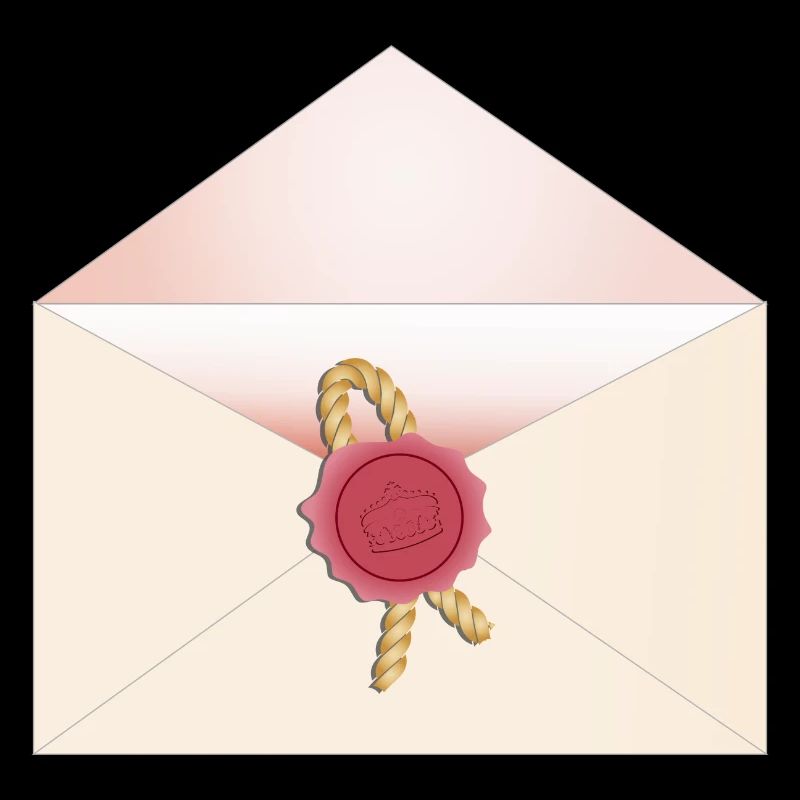 opened envelope with seal
