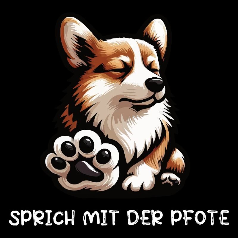 Sprich mit der Pfote Corgi Corgis Welsh Corgi 