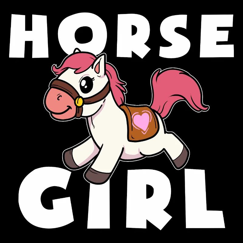 Niedliches Pony Pferde Mädchen
