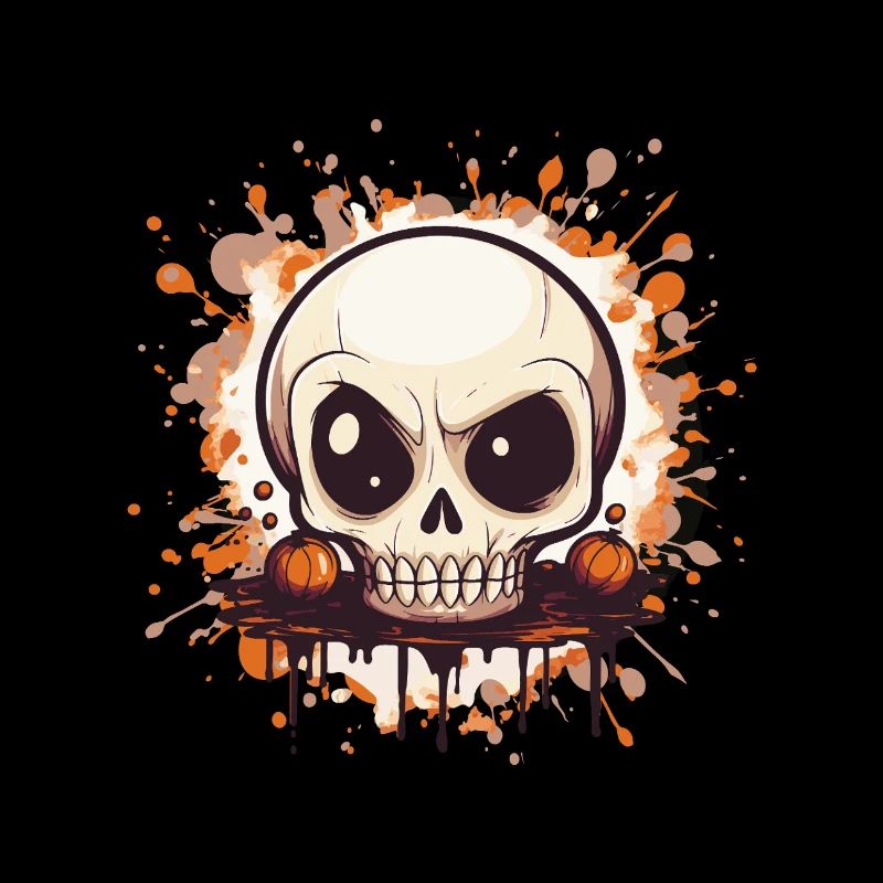 Kürbisskull Splash